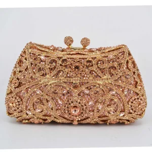 KHNMEET Classic Silver Wedding Clutch Bags Women Luxury Crystal Party Evening bags Sparkly Handmade Bridal Purse Bag SC156